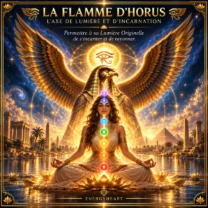 Flamme d’Horus, symbole de l’initiation énergétique et de l’Axe de Lumière